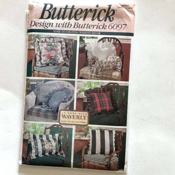 4 Home Decor Sewing Patterns Bedding Cushion Covers Wedding Chairs Etc. - Picture 2 of 9